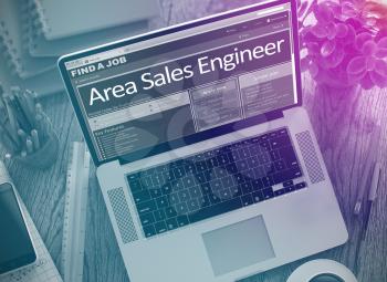 Area Sales Engineer - Job Searching Concept. Jobs Concept. 3D.