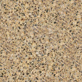 Seamless Tileable Texture of Polished Conctrete Surface Covered with Pebble Stones.