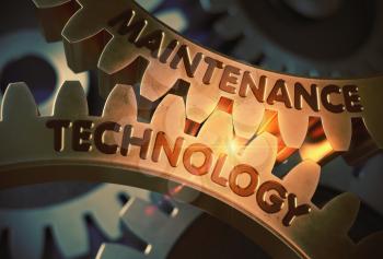 Maintenance Technology on Mechanism of Golden Cog Gears. Maintenance Technology - Concept. 3D Rendering.