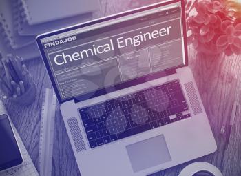 Chemical Engineer - Opportunity for Advancement. Find a Job. 3D.