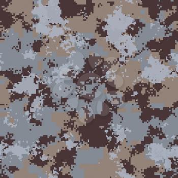 Winter Camouflage. Seamless Tileable Texture.