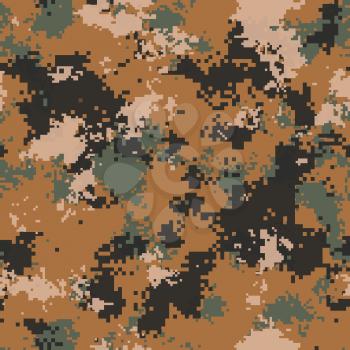 Desert Marpat Digital Camouflage. Seamless Tileable Texture.