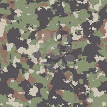 Woodland Summer Camouflage. Seamless Tileable Texture.