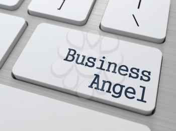 Business Angel Concept. Button on Modern Computer Keyboard with Word Partners on It.