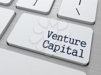 Venture Capital on White Keyboard Button on Computer Keyboard.