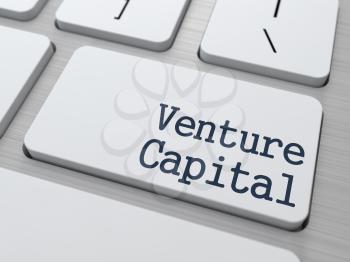 Venture Capital - Button on White Modern Computer Keyboard.