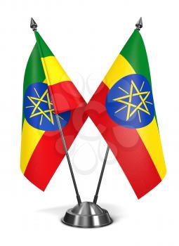 Royalty Free Clipart Image of Ethiopia Miniature Flags