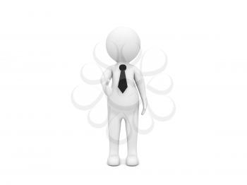 3d character businessman holds out his hand for a handshake on a white background. 3d render illustration.