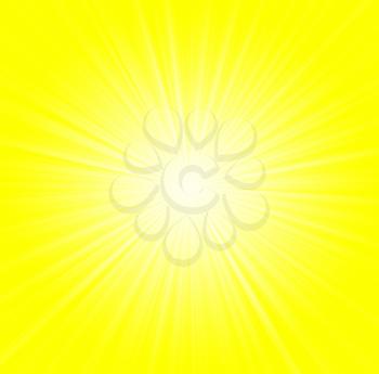 Starburst background, sunbeams going in all directions, yellow and white