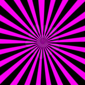 Starburst background, sunbeams going in all directions, pink and black