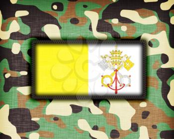 Amy camouflage uniform with flag on it, Vatican City
