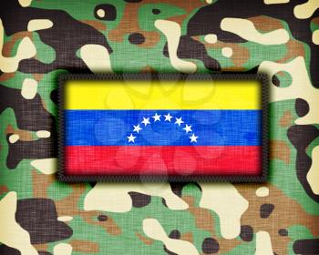 Amy camouflage uniform with flag on it, Venezuela