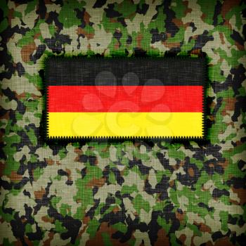 Amy camouflage uniform with flag on it, Germany