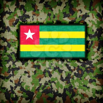 Amy camouflage uniform with flag on it, Togo