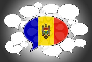 Communication concept - Speech cloud, the voice of Moldova