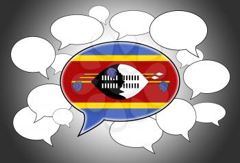 Communication concept - Speech cloud, the voice of Swaziland