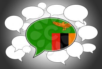Communication concept - Speech cloud, the voice of Zambia