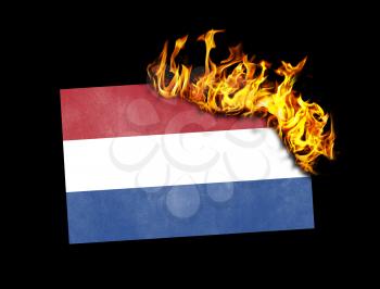 Flag burning - concept of war or crisis - Netherlands