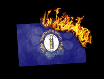 Flag burning - concept of war or crisis - Kentucky