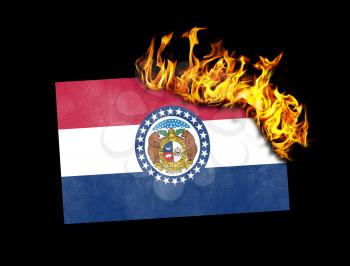 Flag burning - concept of war or crisis - Missouri
