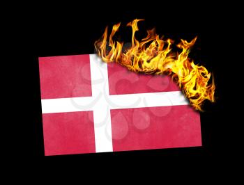 Flag burning - concept of war or crisis - Denmark