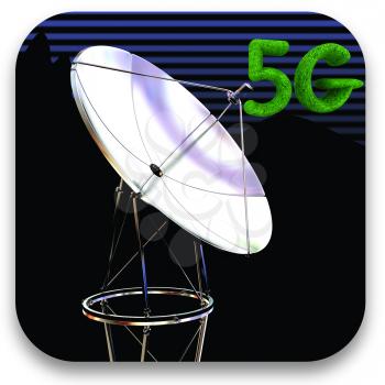 Satellite dish icon 