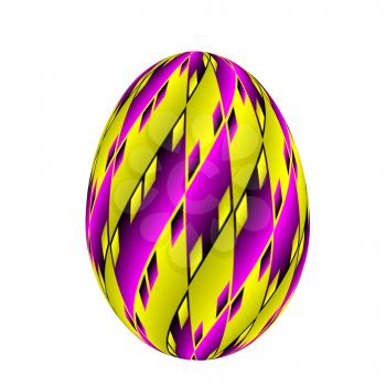 Easter egg on a white background