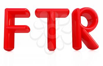FTR 3d red text 