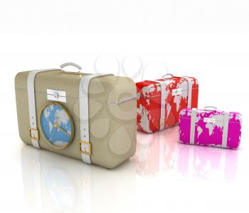 Suitcases for travel