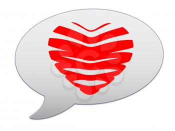 messenger window icon. Heart of the bands 