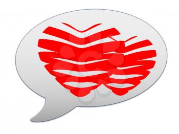 messenger window icon. Heart of the bands 