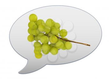 messenger window icon and Grapes