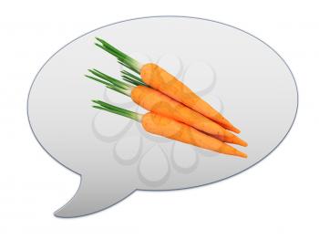 messenger window icon and carrot