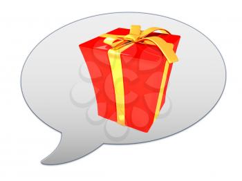 messenger window icon and gift