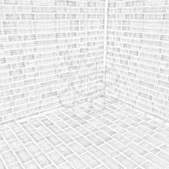 The corner of a brick 