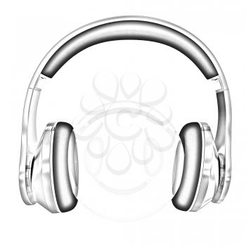 Gold headphones icon on a white background