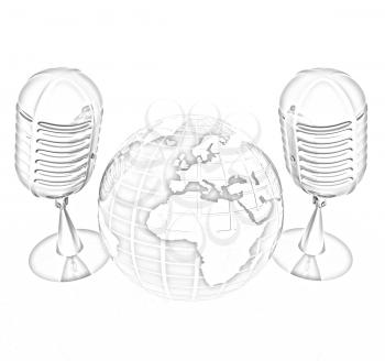 Global online with earth and mics