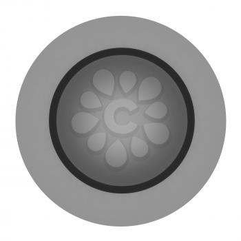 Button isolated on a white background