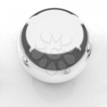 Chrome Bal on a white background