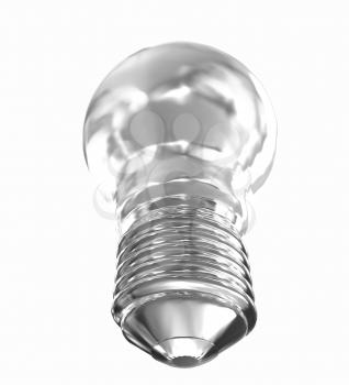Energy saving light bulb isolated on white