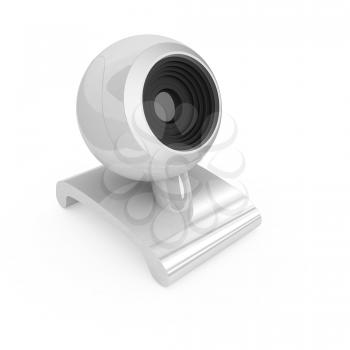 Web-cam on a white background