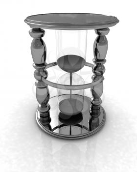 Handglass on a white background