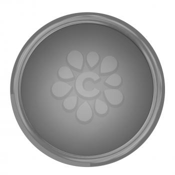 Shiny button isolated on white background