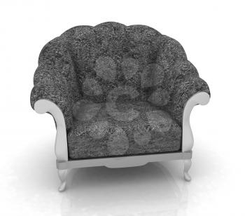 Herbal armchair on a white background