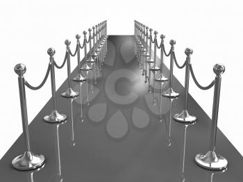 3d illustration of path to the success 