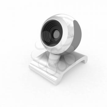 Web-cam on a white background