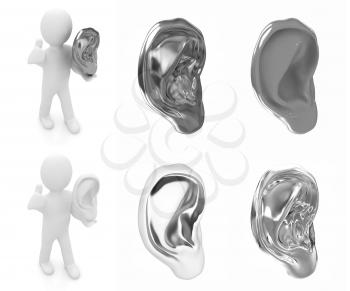 Ear set on a white background