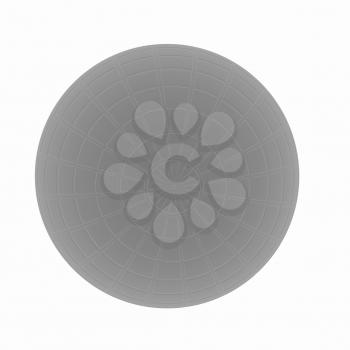 Sphere isolated on white. Illustration for your design. 