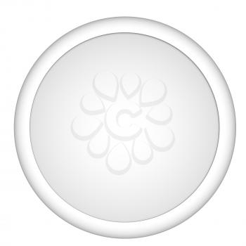 Shiny white button 
