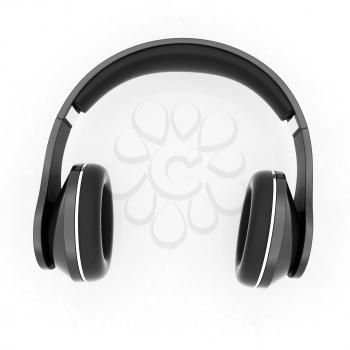 Headphones Isolated on White Background 